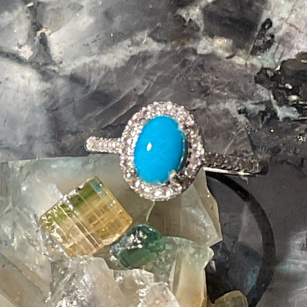Sleeping Beauty Turquoise .925 Silver Ring
